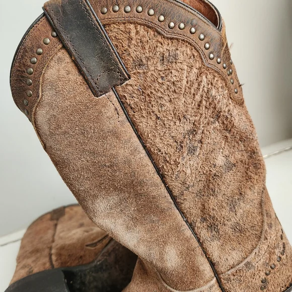 Harley Davidson Womens Brown Western Cowboy Boots Size 7.5 - Picture 8 of 12